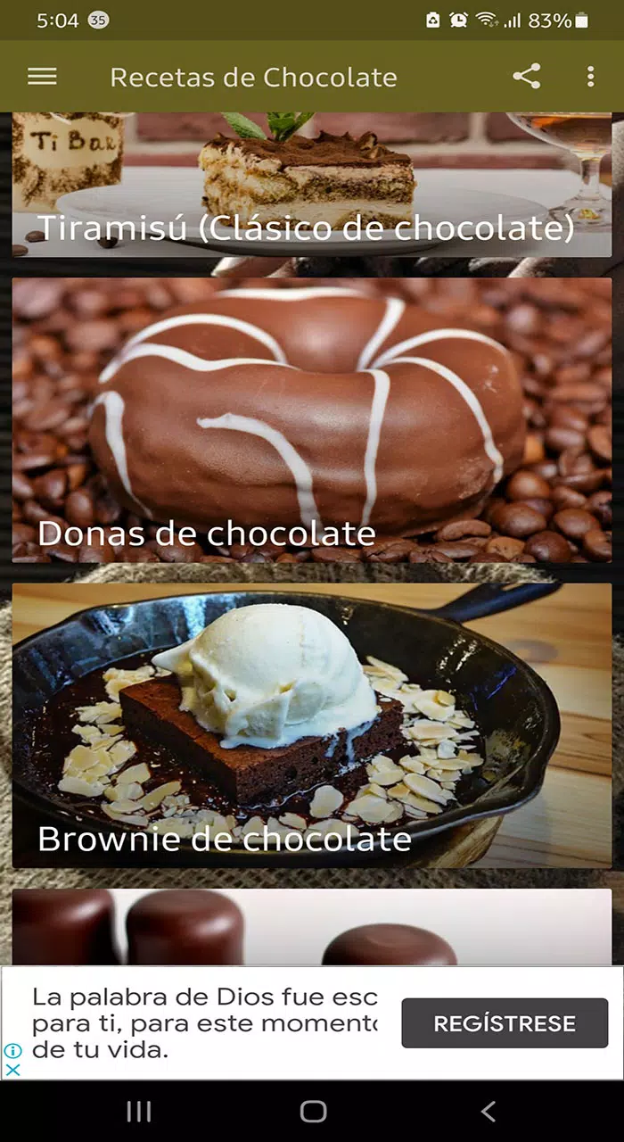 Recetas de Chocolate Screenshots