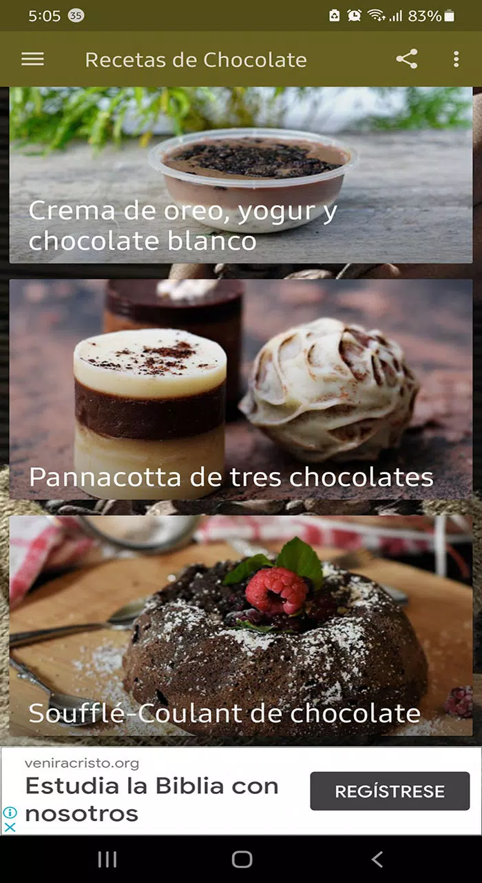 Recetas de Chocolate Screenshots