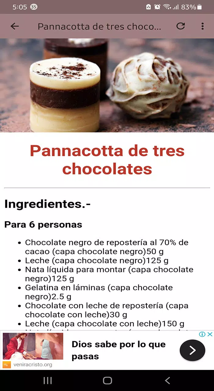 Recetas de Chocolate Screenshots