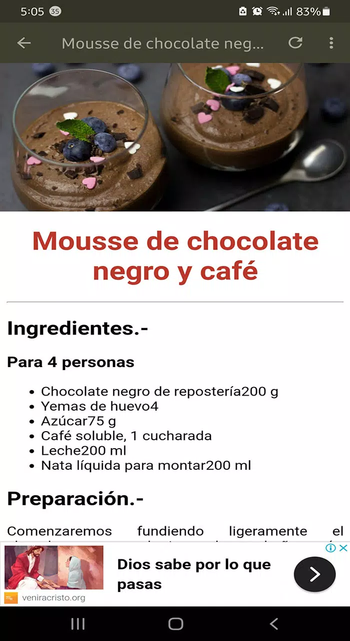 Recetas de Chocolate Screenshots