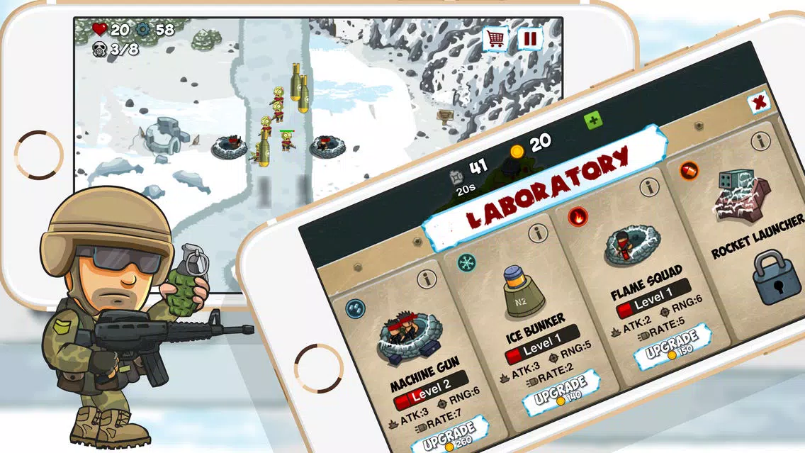 Arctic Defences - Defend Your Island And Beach From The Zombie Dictator स्क्रीनशॉट