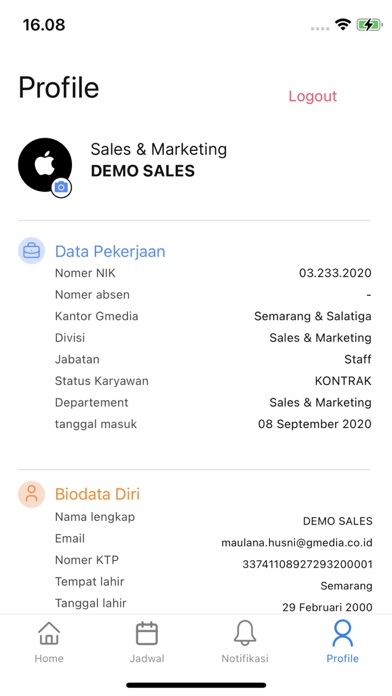 Nexa Absensi Screenshots