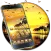 Coconut Palm Sunset Golden