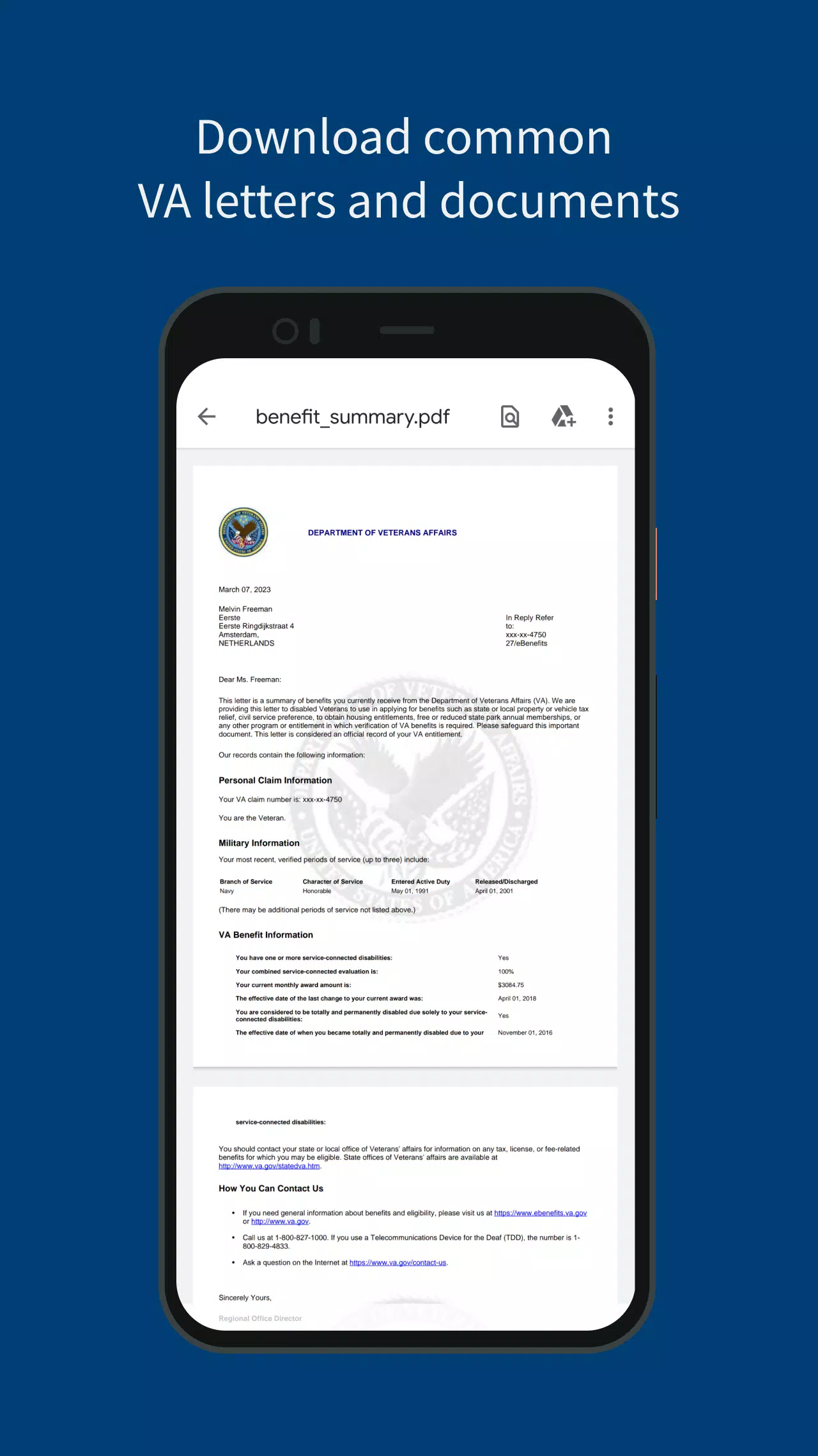 VA: Health and Benefits Screenshots