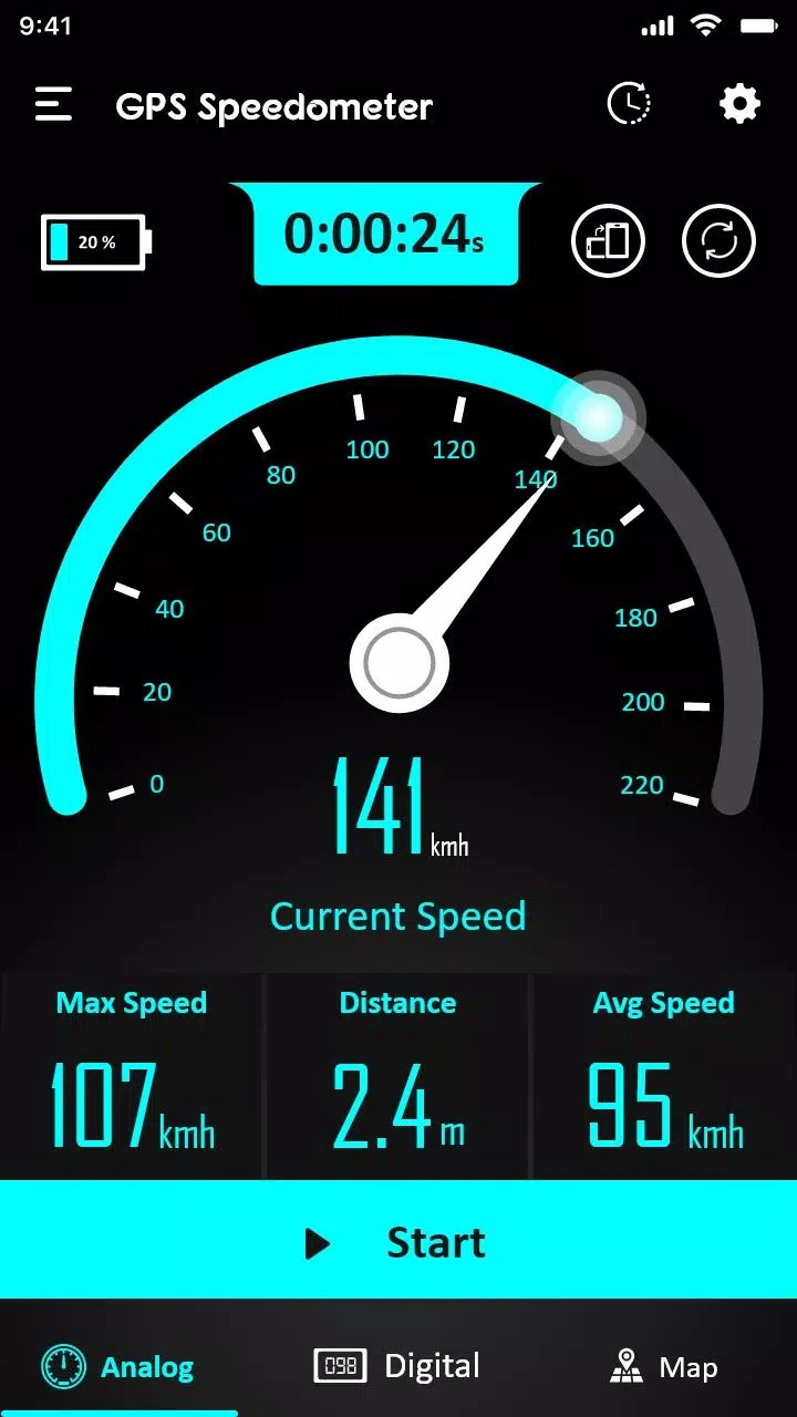 GPS Speedometer - Odometer App स्क्रीनशॉट