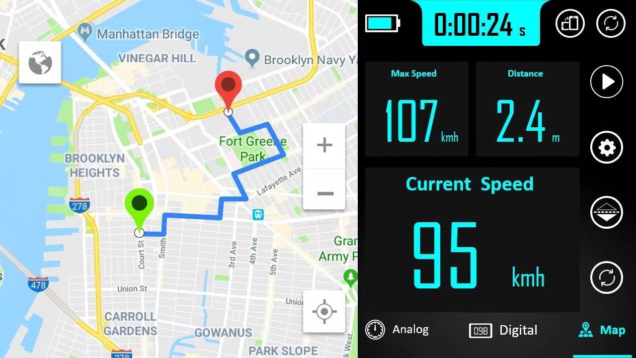 GPS Speedometer - Odometer App स्क्रीनशॉट
