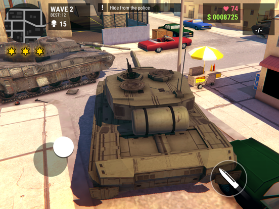 ภาพหน้าจอของ The Grand Rampage. Mad Heists iPad 