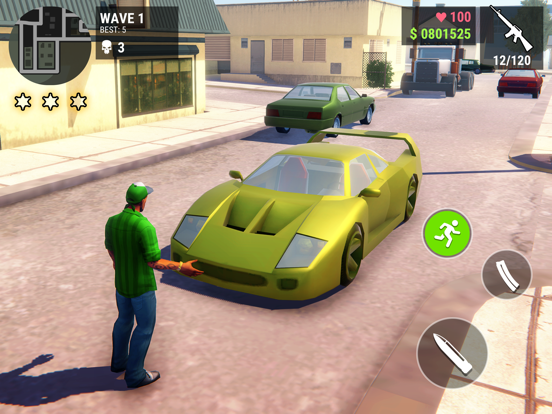 ภาพหน้าจอของ The Grand Rampage. Mad Heists iPad 