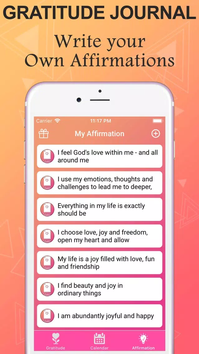 Gratitude Journal & Diary Screenshots