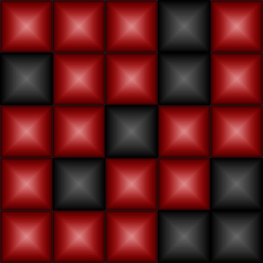 ZigZag Puzzle. Red and black