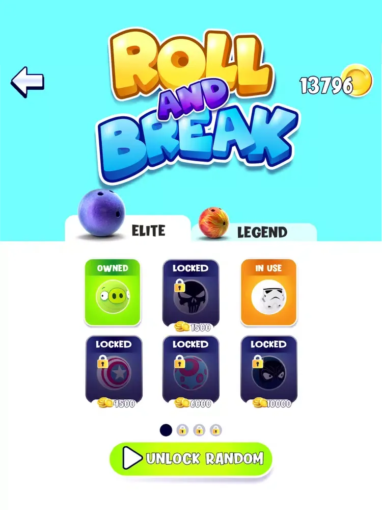 Roll and Break iPad Screenshots