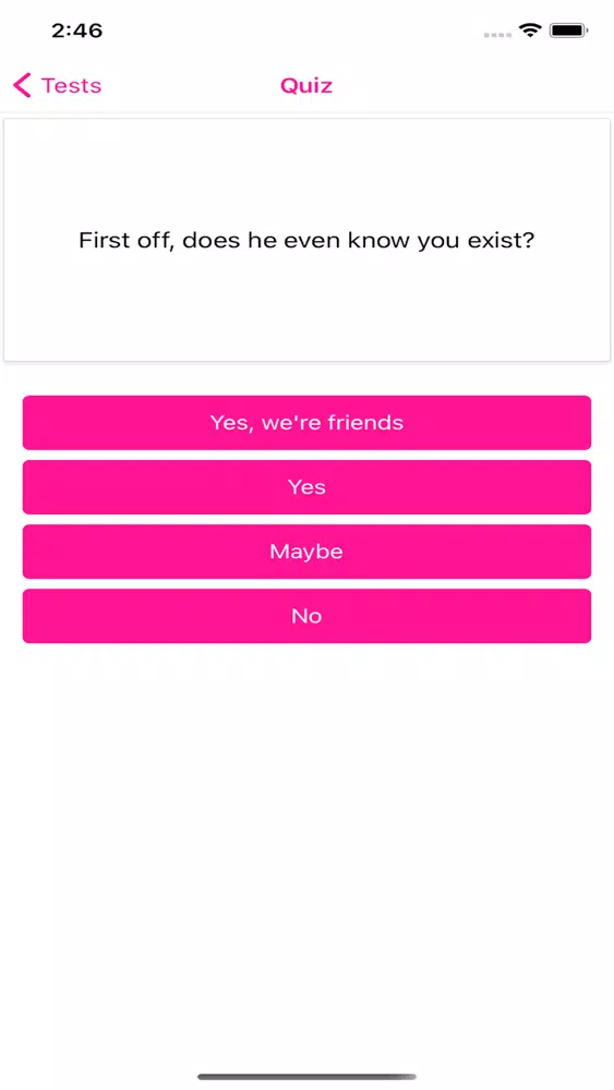 Does He Like Me | Quiz Screenshots