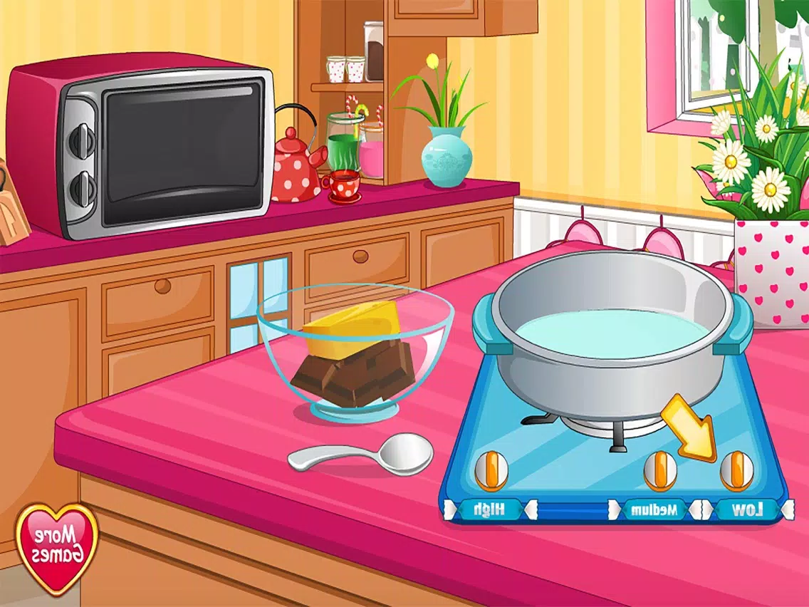 Hearts with Cream free Cooking games for girls iPad Screenshots