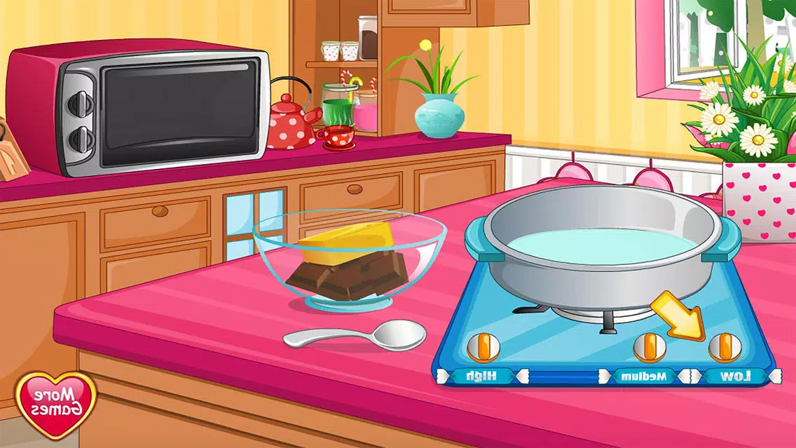 Hearts with Cream free Cooking games for girls Screenshots