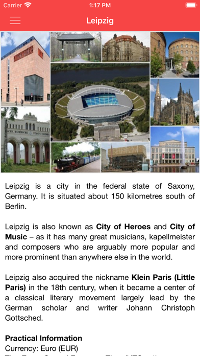 Leipzig City Guide Screenshots