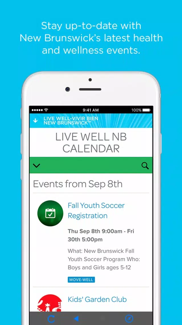LIVE WELL NEW BRUNSWICK Screenshots