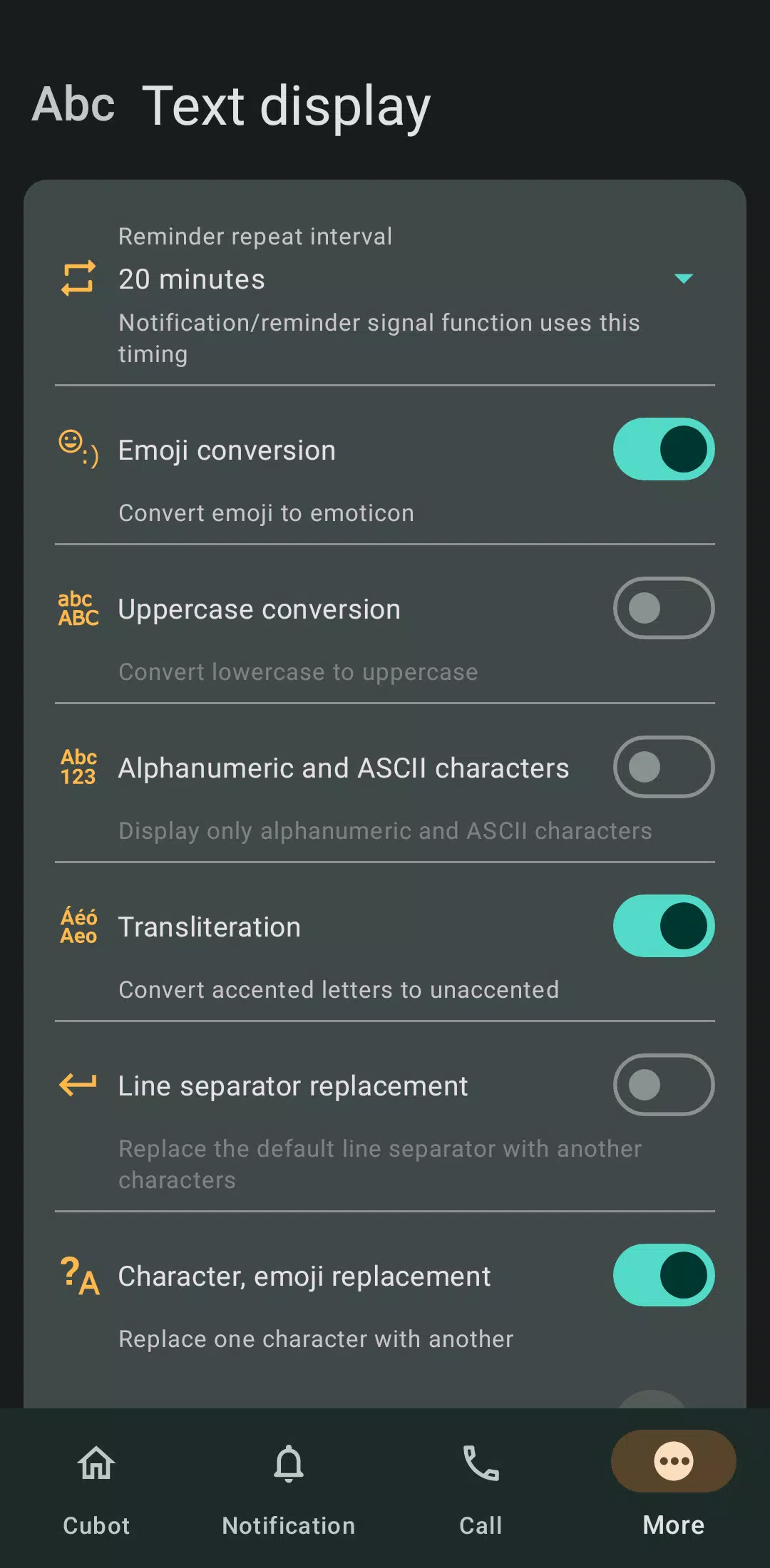 Hello Cubot Screenshots