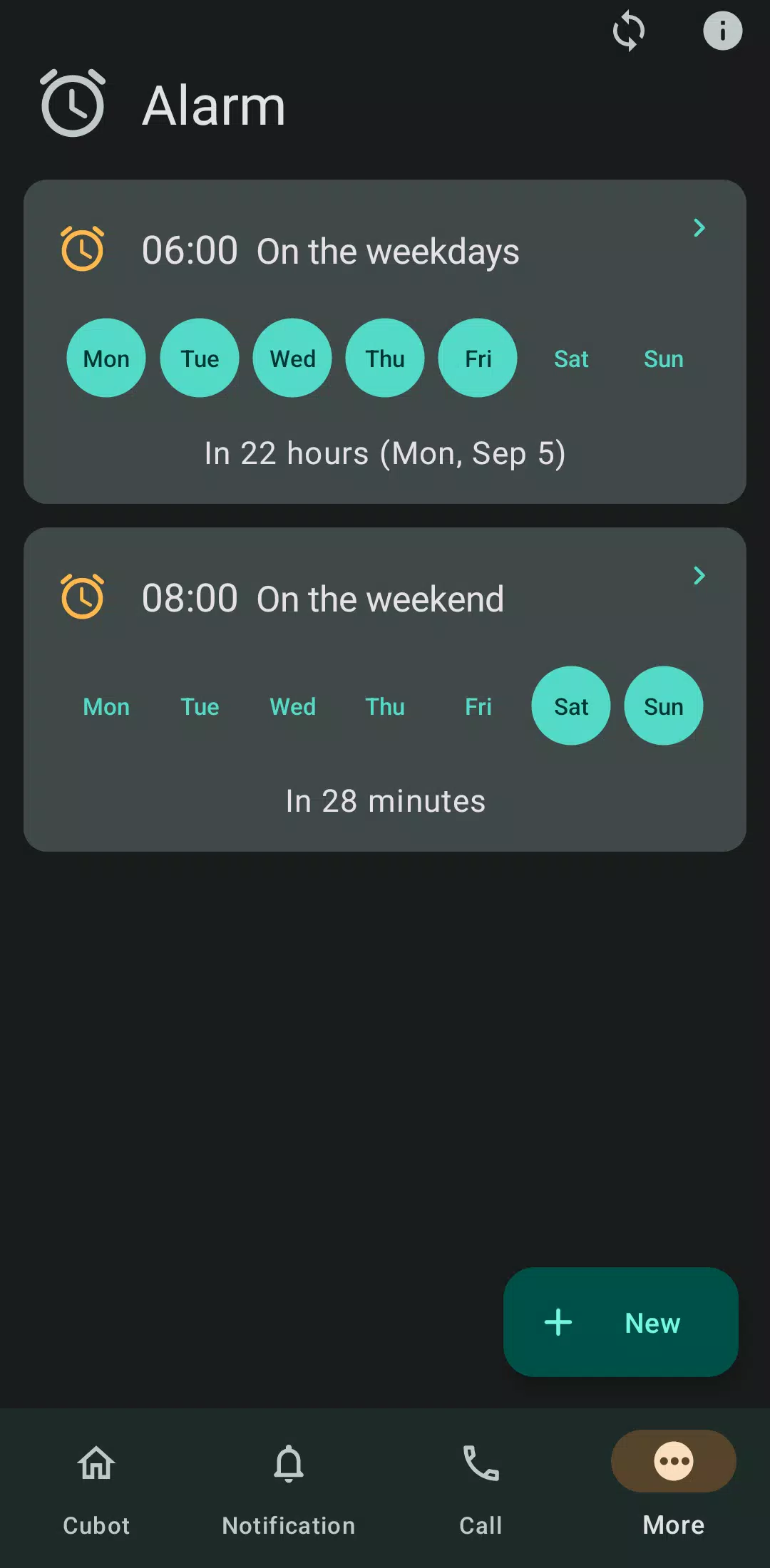 Hello Cubot Screenshots