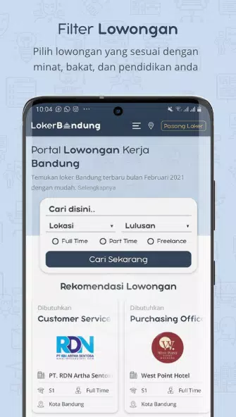 LOKER BANDUNG - Lowongan Kerja Screenshots