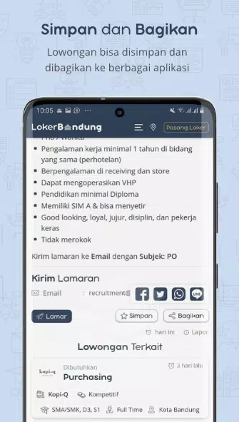 LOKER BANDUNG - Lowongan Kerja Screenshots