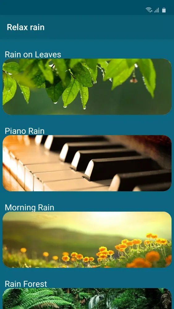 Relax rain Screenshots
