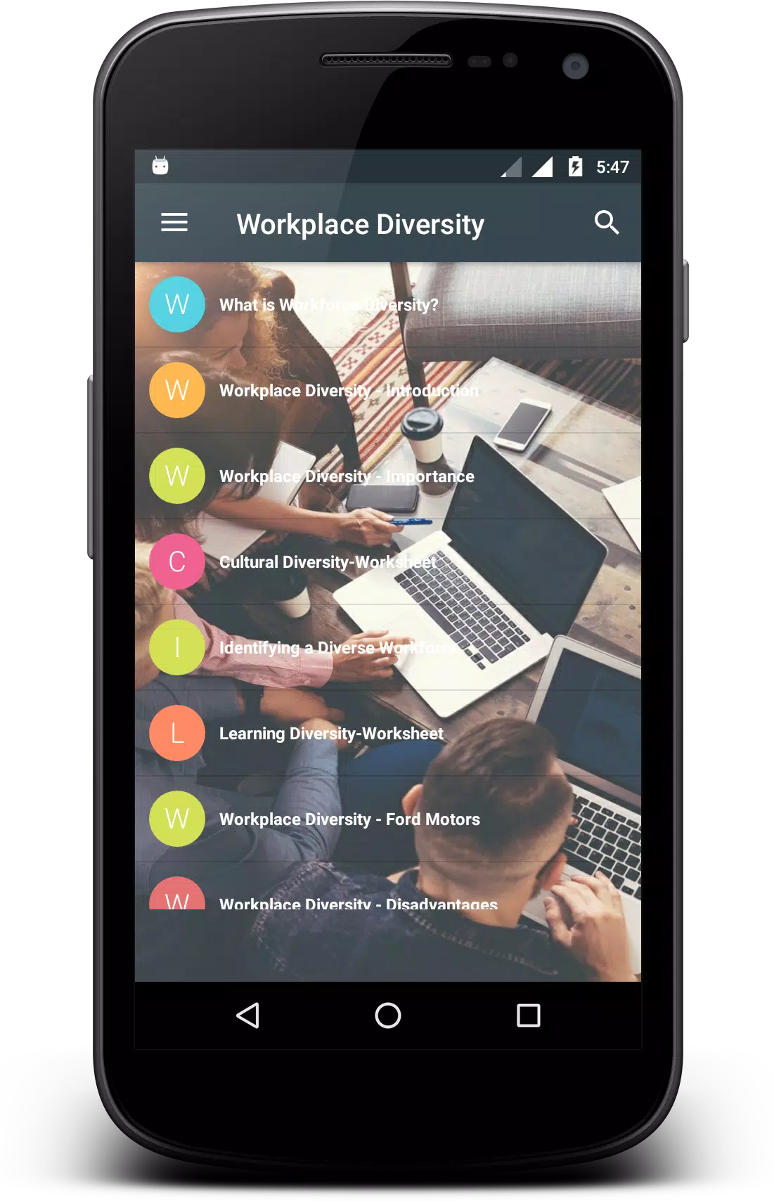 Workplace Diversity Screenshots