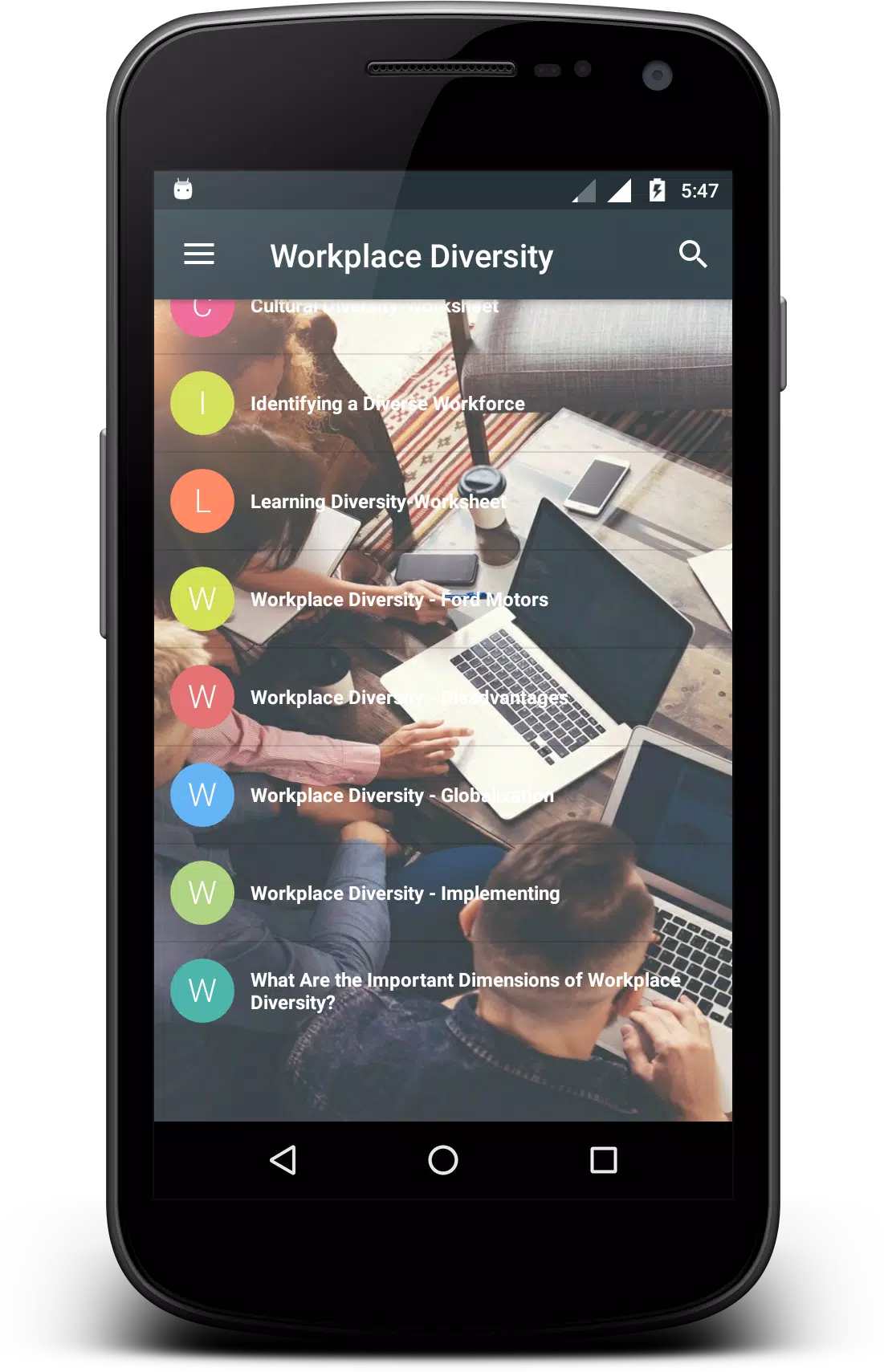 Workplace Diversity Screenshots