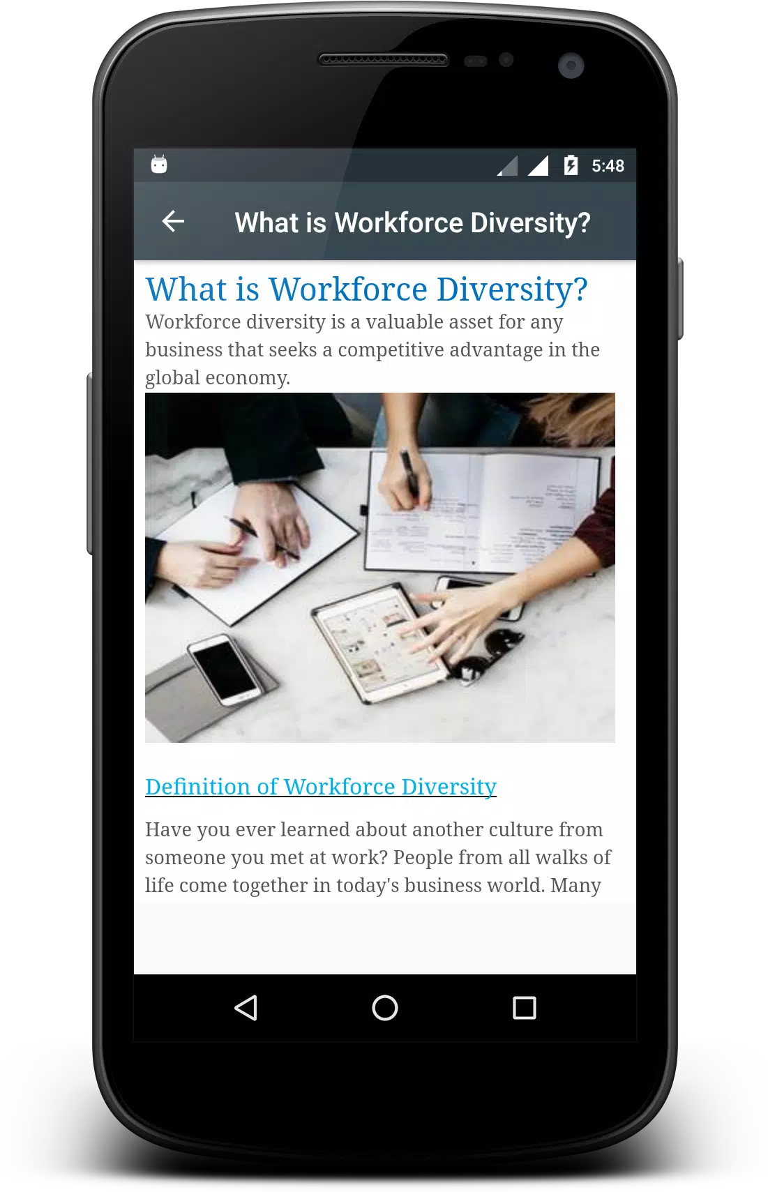 Workplace Diversity Screenshots
