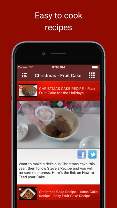 Delicious Christmas Cake Bakery Food Recipe Videos Screenshots