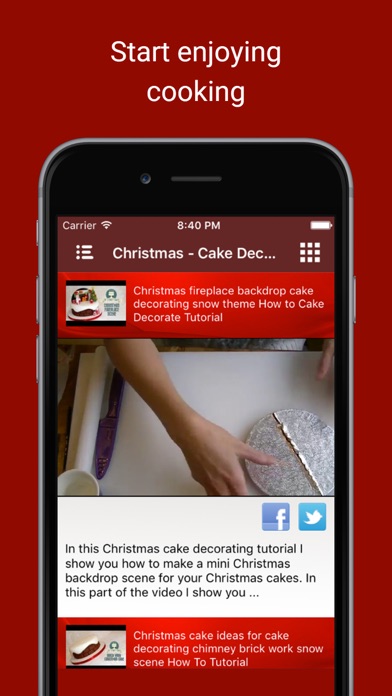 Delicious Christmas Cake Bakery Food Recipe Videos Screenshots