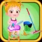 Baby Hazel : Cleaning Time