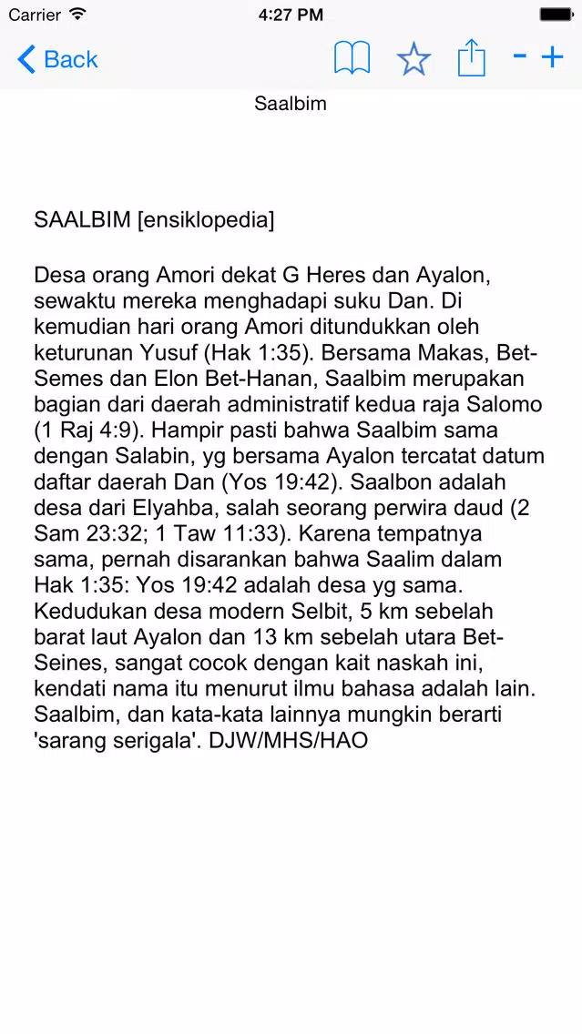 Kamus Alkitab Bahasa Indonesia Screenshots