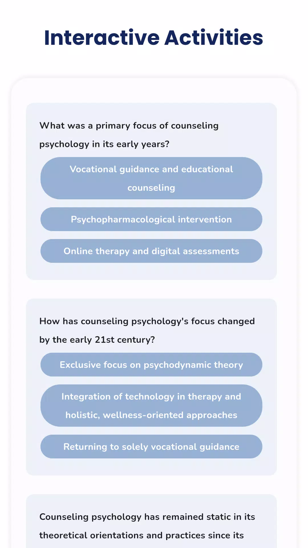 Industrial Org Psychology Screenshots