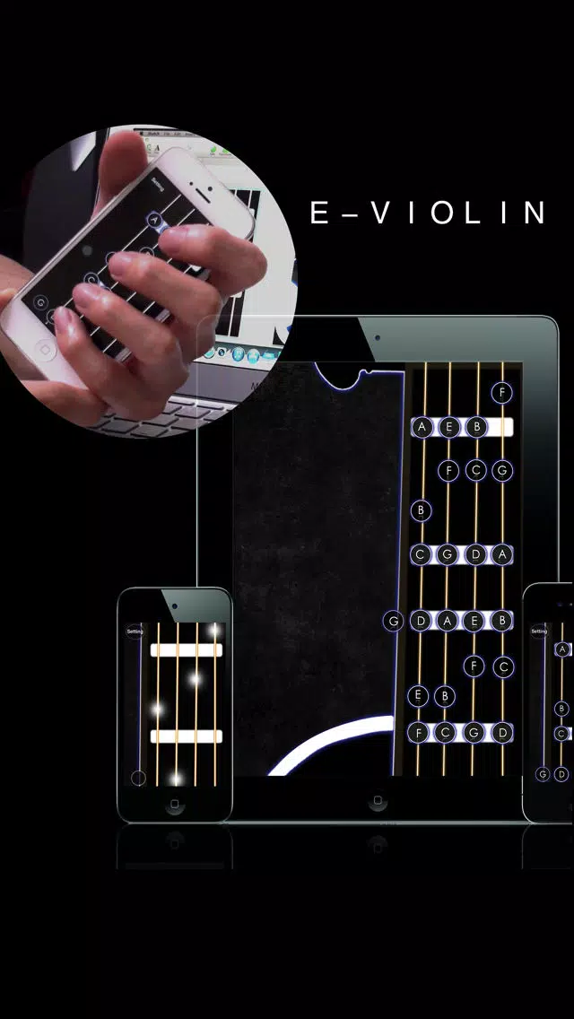 E-Violin : Playing real violin on your device Screenshots