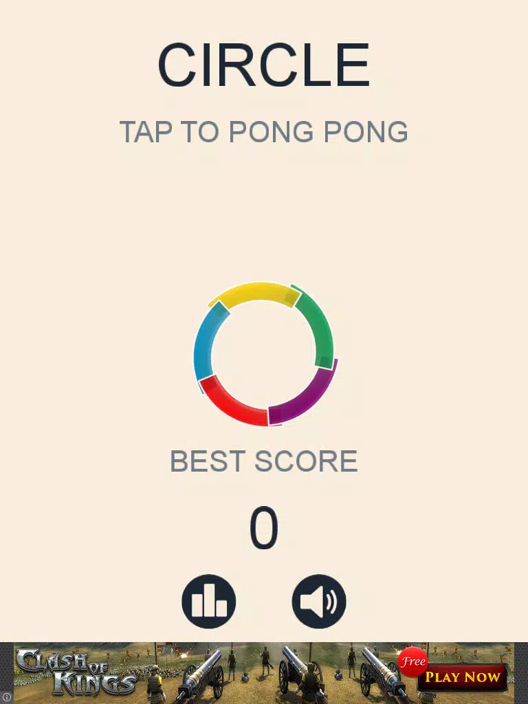 Tangkapan skrin Circle Pong Pong iPad