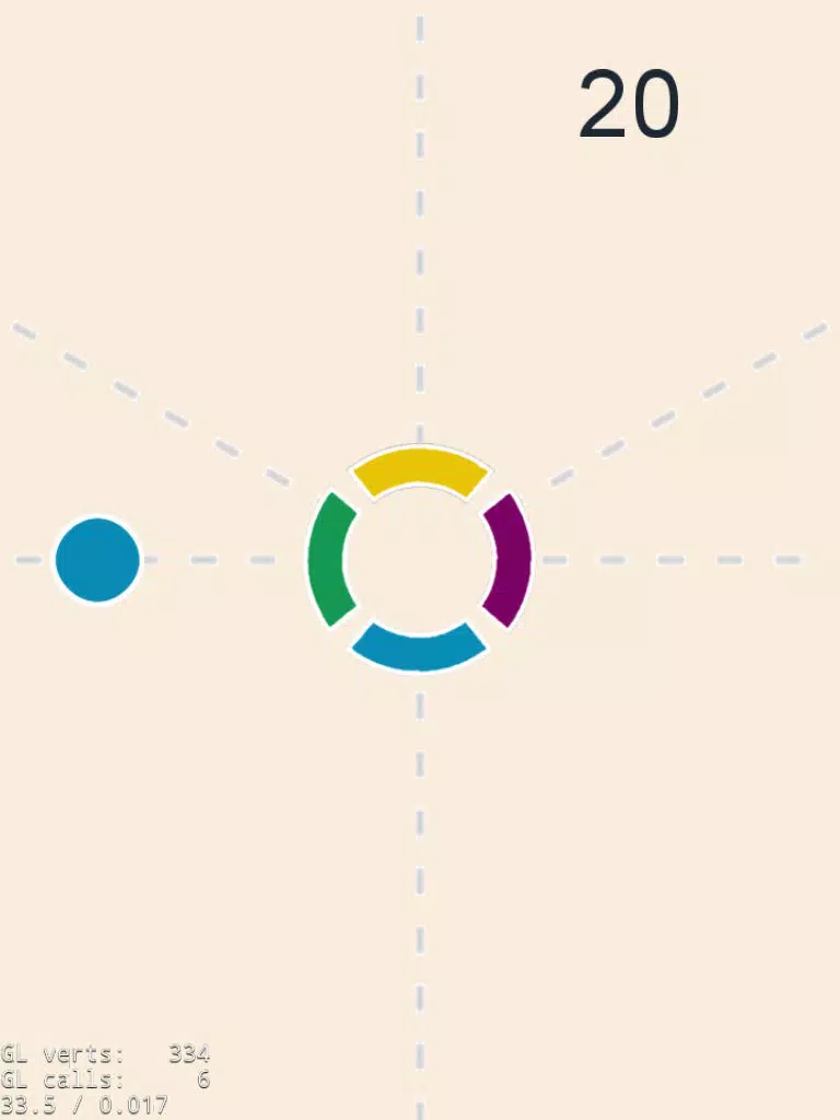 Tangkapan skrin Circle Pong Pong iPad