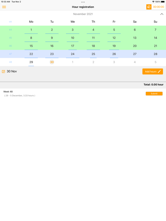 ClockWise (english version) iPad Screenshots