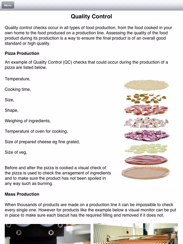 Design and Technology: Food Technology iPad Screenshots