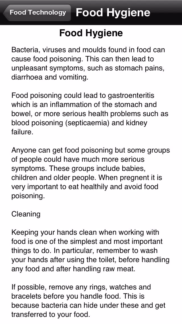 Design and Technology: Food Technology Screenshots