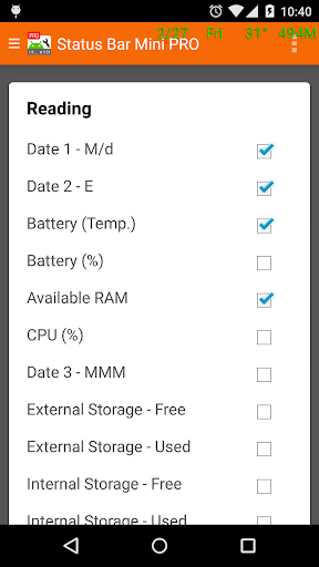 Status Bar Mini Pro Screenshots
