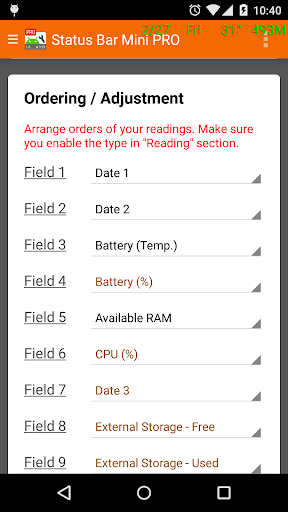 Status Bar Mini Pro Screenshots