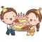 Cute Birthday Sticker
