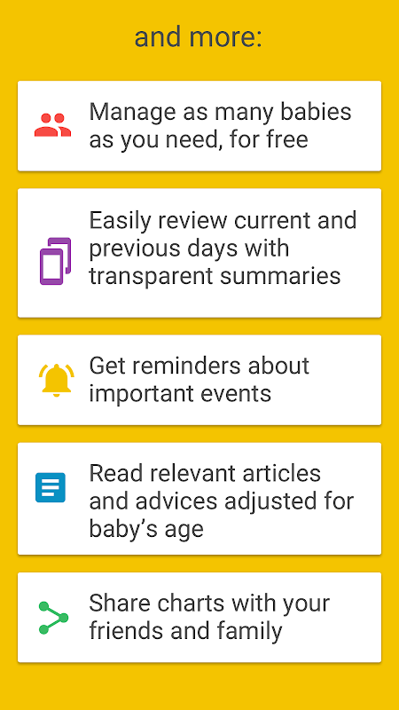 Baby Manager Screenshots
