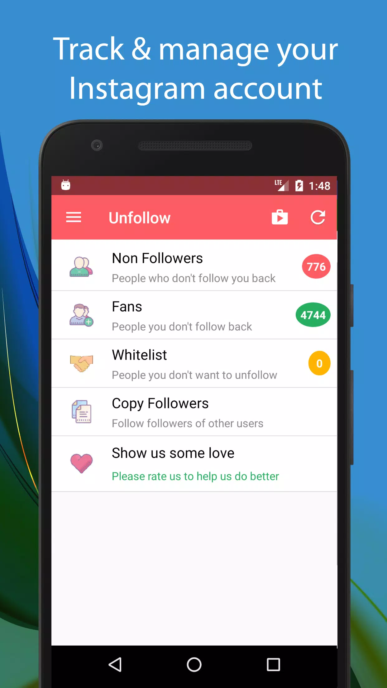 Unfollow Pro Screenshots