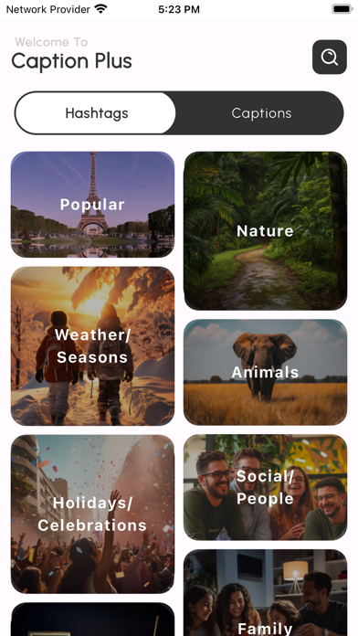in Tags - Hashtags generator Screenshots