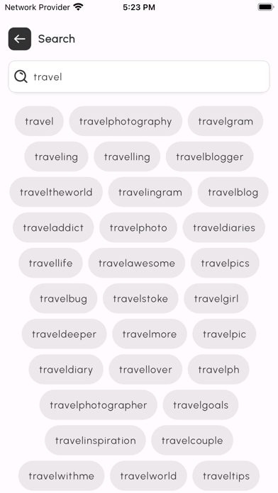 in Tags - Hashtags generator Screenshots
