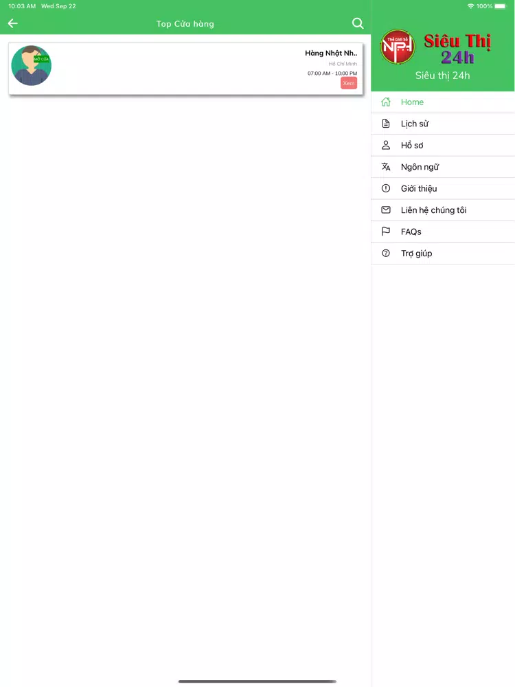 Siêu thị 24h iPad 应用截图