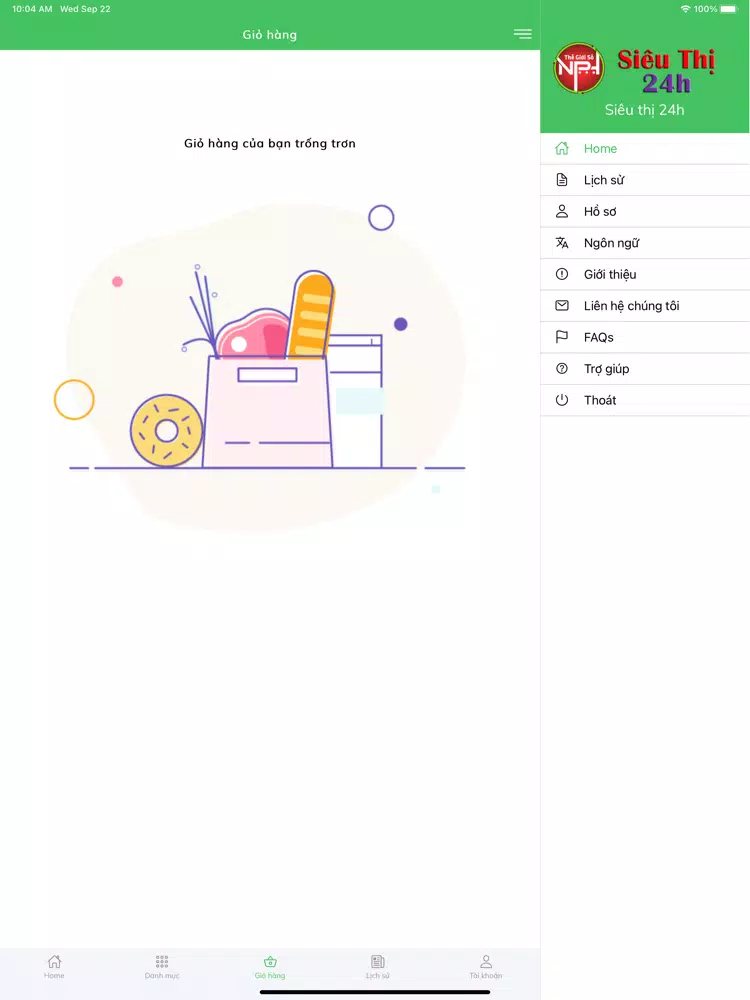 Siêu thị 24h iPad 应用截图