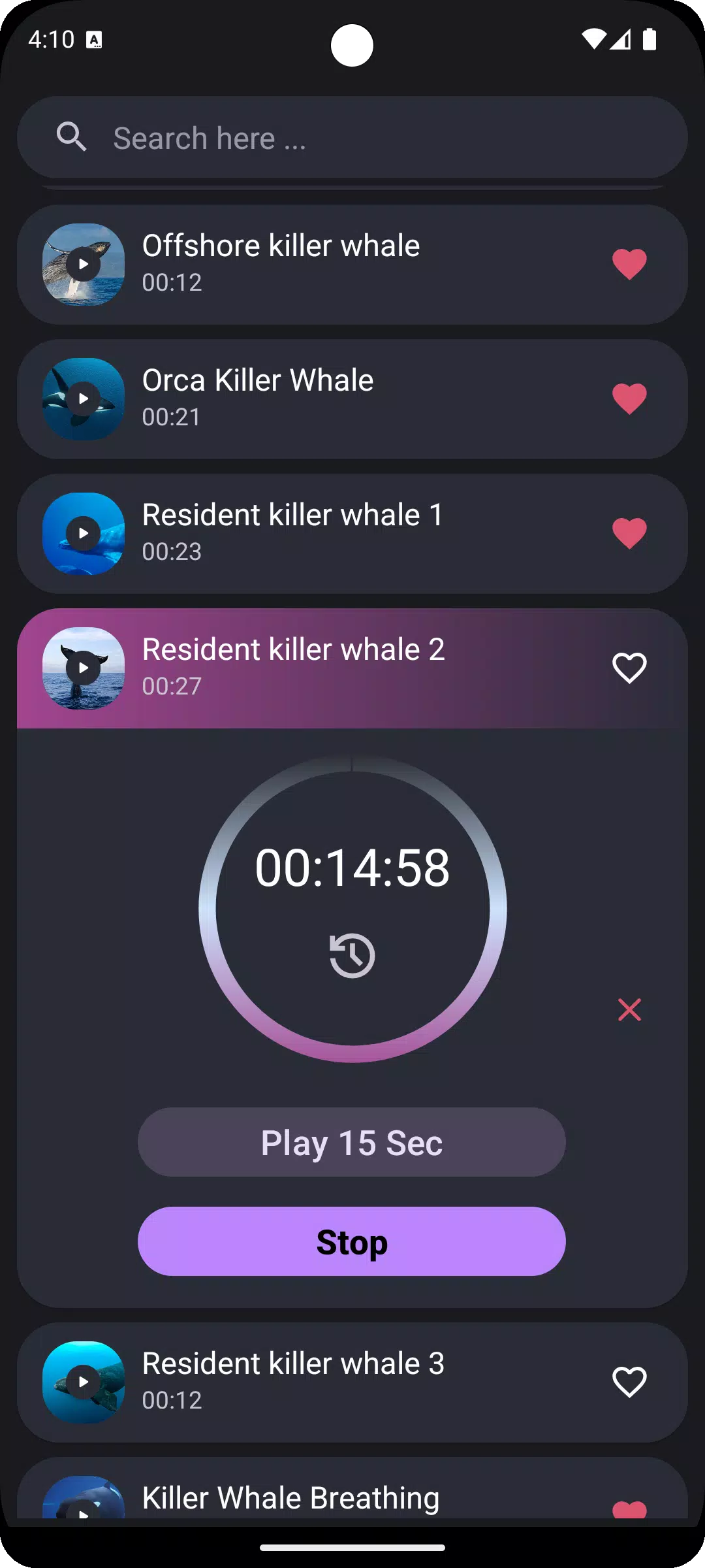 Whale Sounds Screenshots