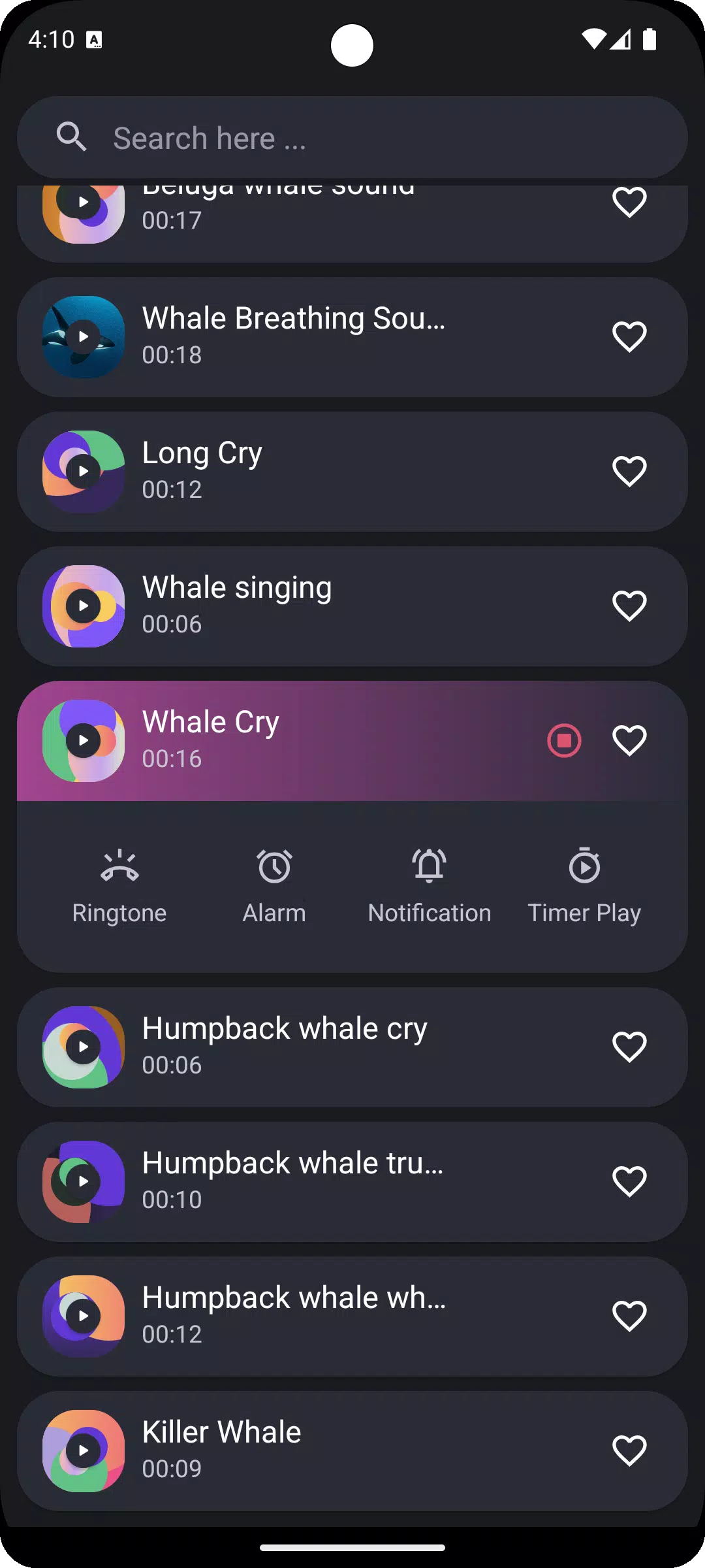 Whale Sounds Screenshots